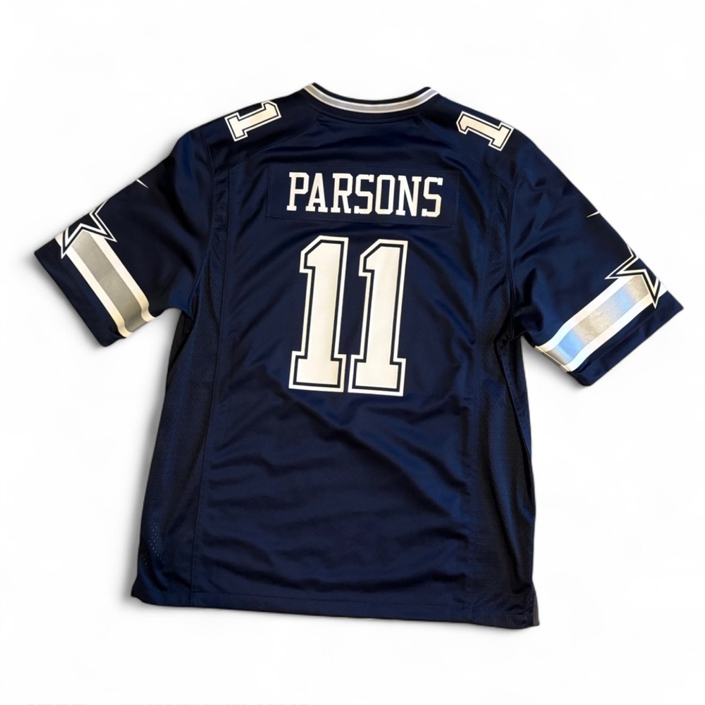 NFL Nike Official Dallas Cowboys Micah Parsons Navy and White Jersey